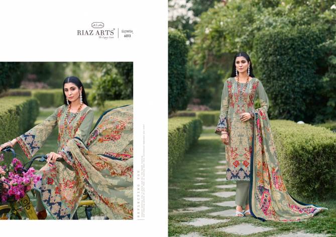 Guzarish By Riaz Arts Lawn Cotton Pakistani Dress Material Wholesale Online
